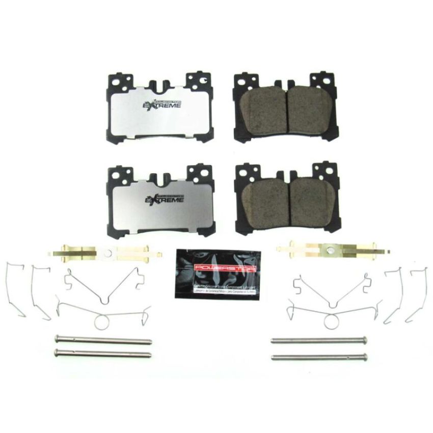 PowerStop Z26-2063 PowerStop - Z26 Performance Carbon-Fiber Ceramic Brake Pads with Hardware Kit