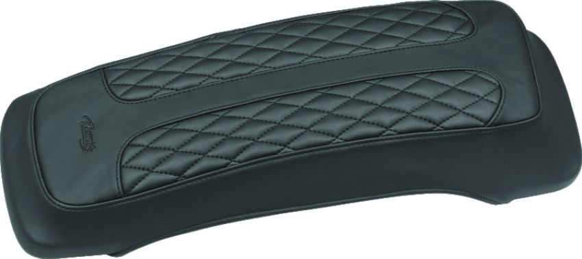 Mustang Motorcycle 77605 Mustang 80-07 Harley Early FL Touring Saddlebag Lid Covers w/Studs- Black