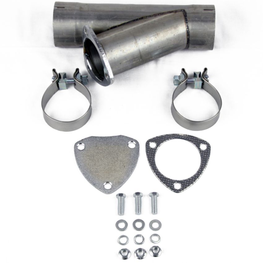 Granatelli Motor Sports 304530 Manual Exhaust Cutout - Aluminized Mild Steel - Slip Fit