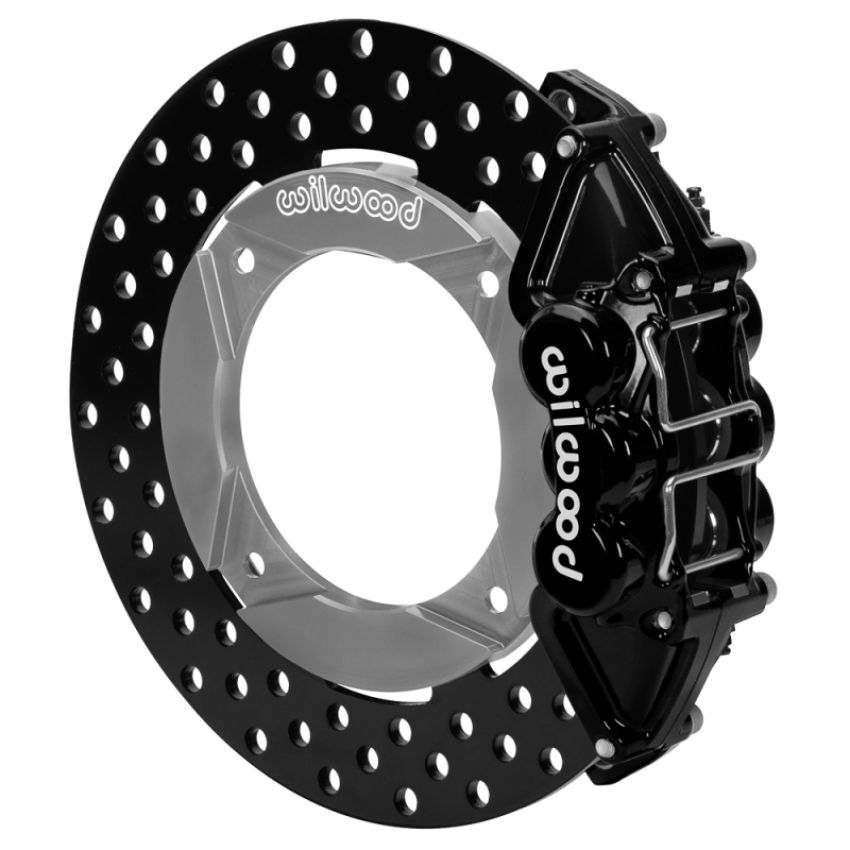 Wilwood 140-16633-D 2014+ Polaris RZR XP 1000 Rear Kit 11.25in Drilled - Black