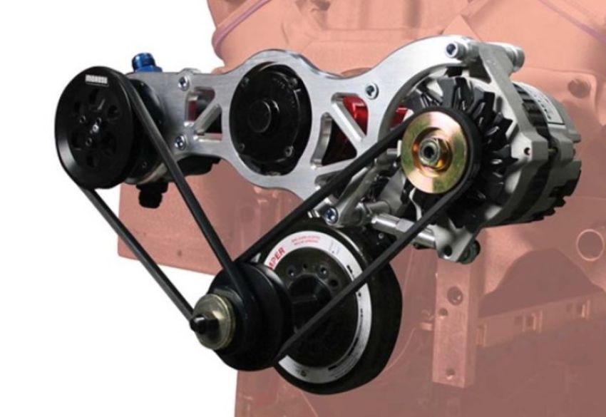Moroso 63866 Chevrolet Big Block Alternator & Vacuum Pump Mount - CSR Water Pump - 130mm Alternator