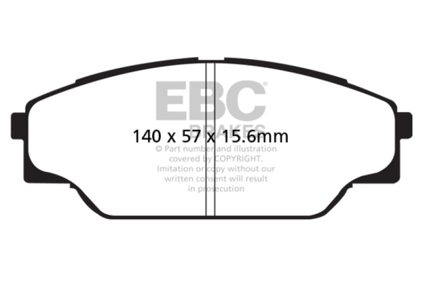 EBC Brakes DP61713 6000 Series Greenstuff Truck/SUV Brakes Disc Pads