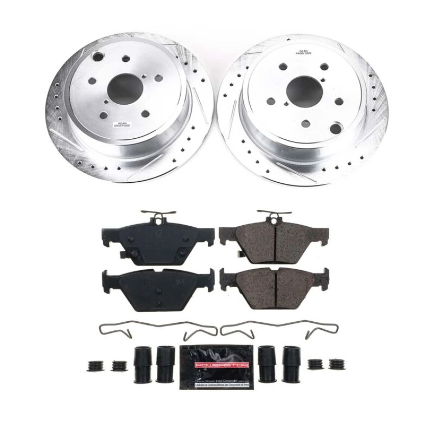 PowerStop K9014 Power Stop 2021 Subaru WRX Rear Z23 Evolution Brake Kit