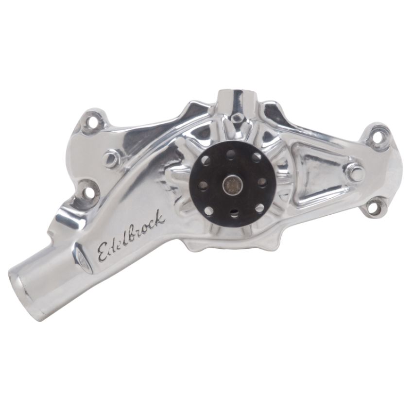 EDELBROCK EDE8864 BBC Water Pump - Short- R/R- Polished