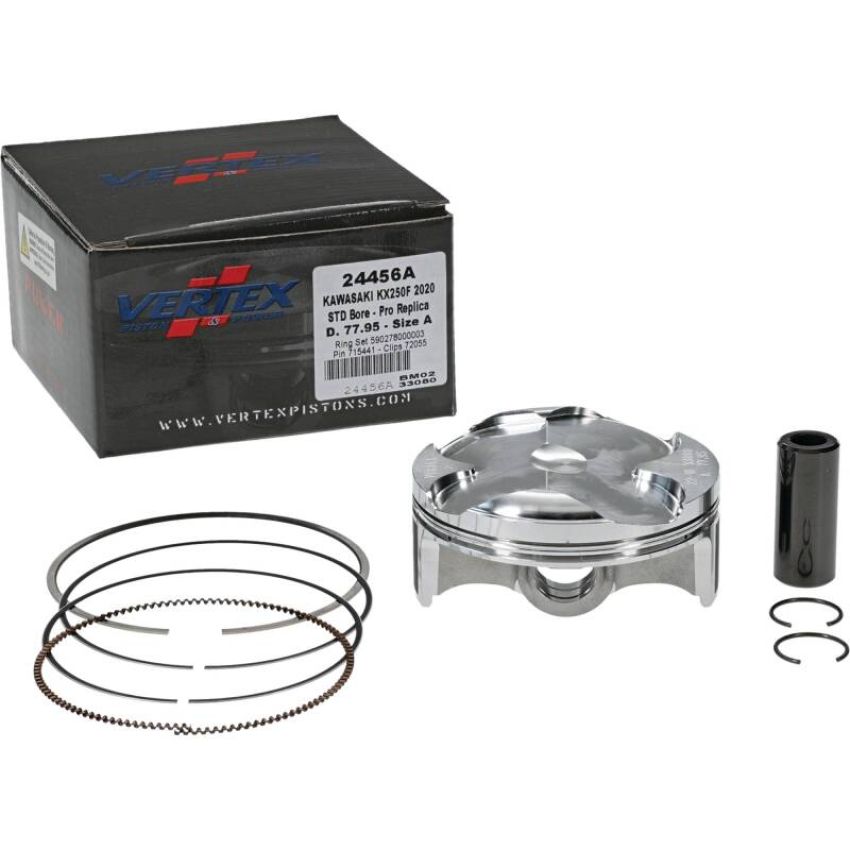Vertex Pistons 24456A Vertex Piston 2020 Kawasaki KX 250 F 250cc Forged Replica Piston Kit
