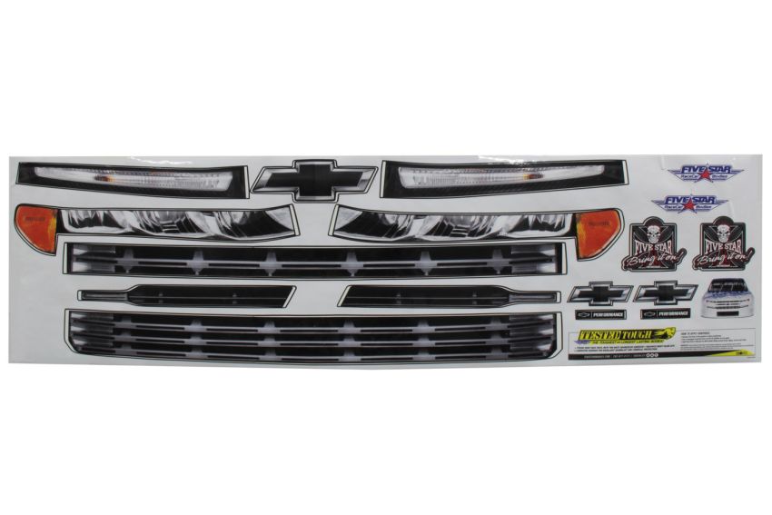 FIVESTAR FIV21191-44141 2019 Chevy Silverado Nose ID Graphics Kit