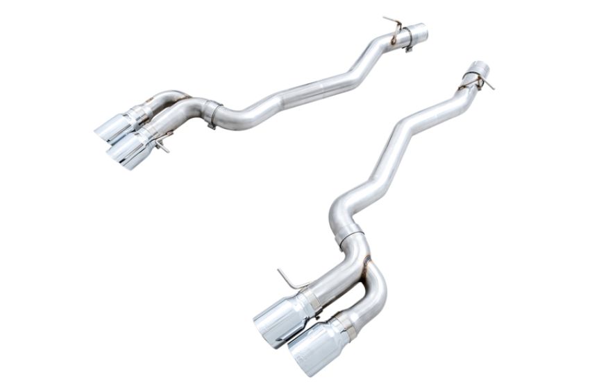 AWE Tuning 3020-42069 18-19 BMW M5 (F90) 4.4T AWD Axle-back Exhaust - Track Edition (Chrome Silver Tips)