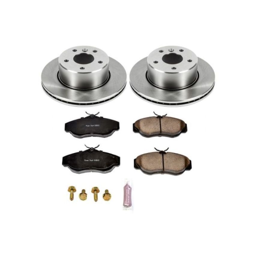 PowerStop KOE5106 OE Stock Replacement Low-Dust Ceramic Brake Pad and Rotor Kit