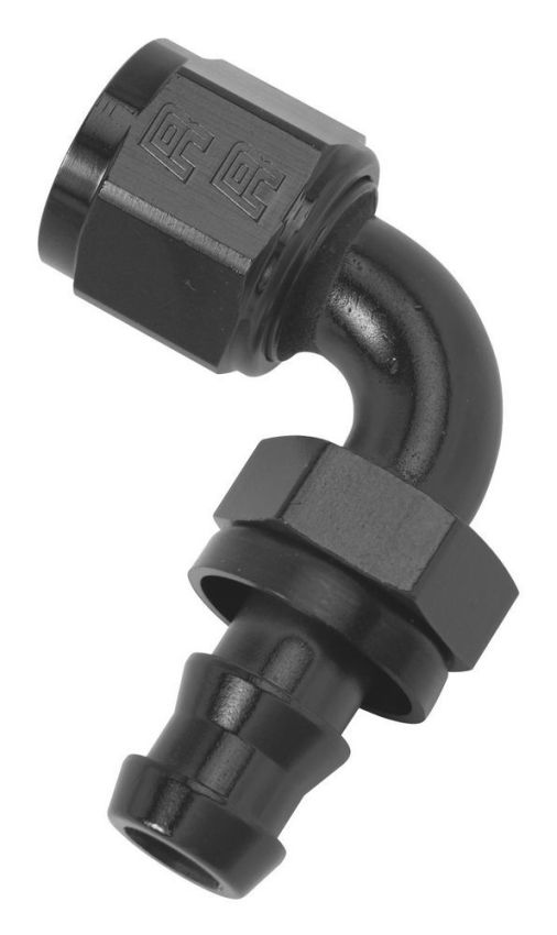 RUSSELL RUS624163 Twist-Lok Hose End #6 90 Deg Black