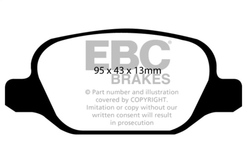 EBC Brakes DP21338 Greenstuff 2000 Series Sport Brake Pads
