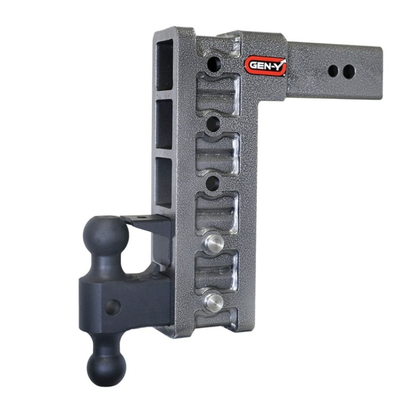 GEN-Y Hitch GH-1725 Gen-Y Mega Duty 3in Shank 12in Drop 3.5K TW 32K Hitch w/GH-0161 Dual-Ball/GH-0162 Pintle Lock