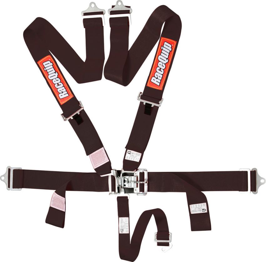 RACEQUIP RQP711001 5pt Harness Set L&L Black SFI