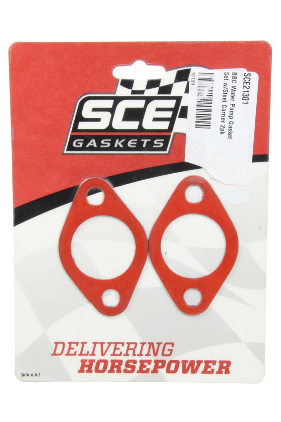 SCE GASKETS 21301 BBC WATER PUMP GASKET         STEEL CORE MATERIAL 2 EA