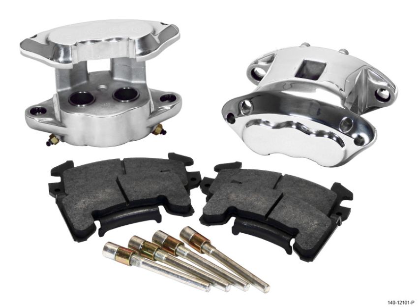Wilwood 140-12101-P D154 Rear Caliper Kit -Polished 1.12 / 1.12in Piston 1.04in Rotor
