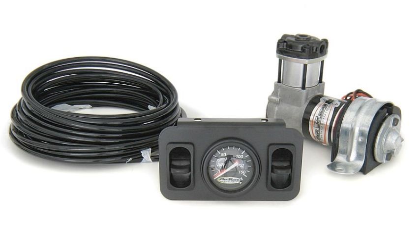 Ridetech 30131600 On-Demand 2 way compressor kit with analog gauge.