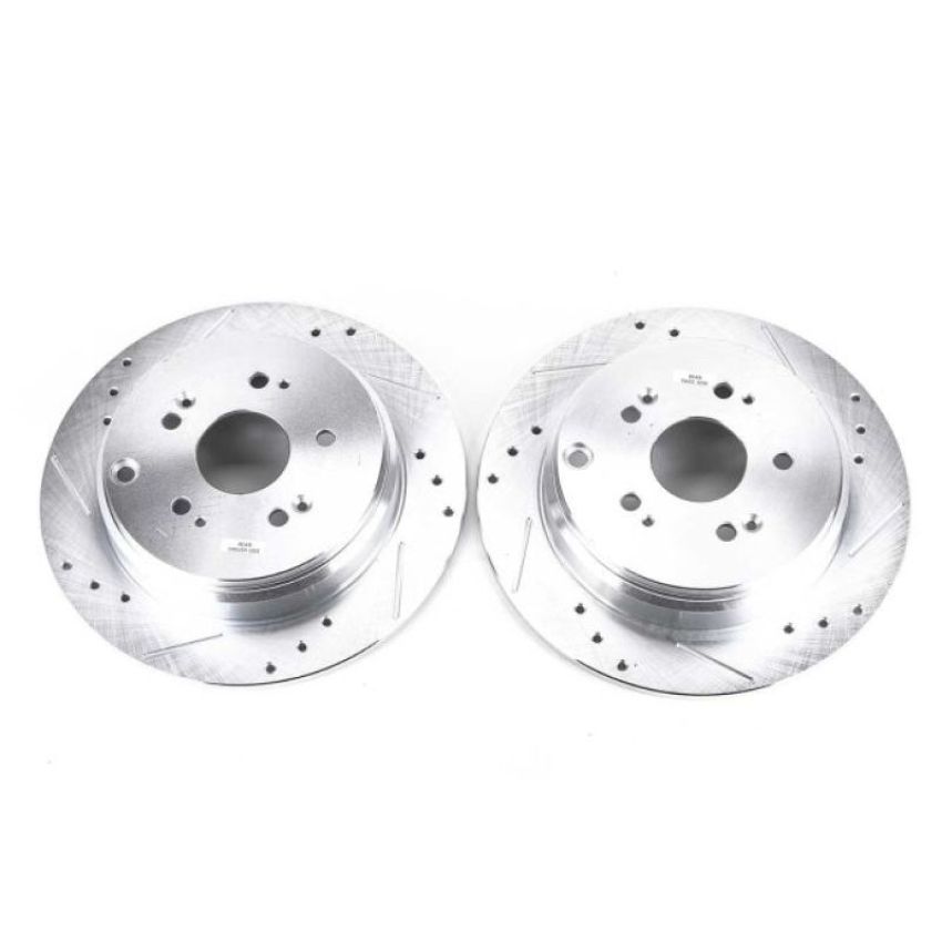 PowerStop JBR1158XPR PowerStop Evolution Performance Drilled, Slotted & Plated Brake Rotor Pair