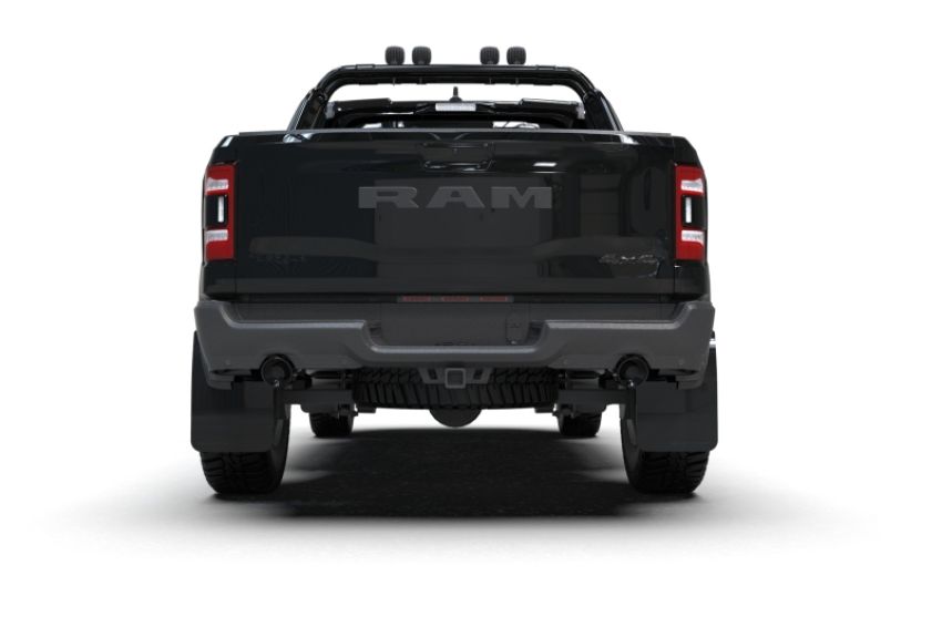 Rally Armor MF128-UR-BLK-MBK Black Mud Flap/Metallic Black Logo