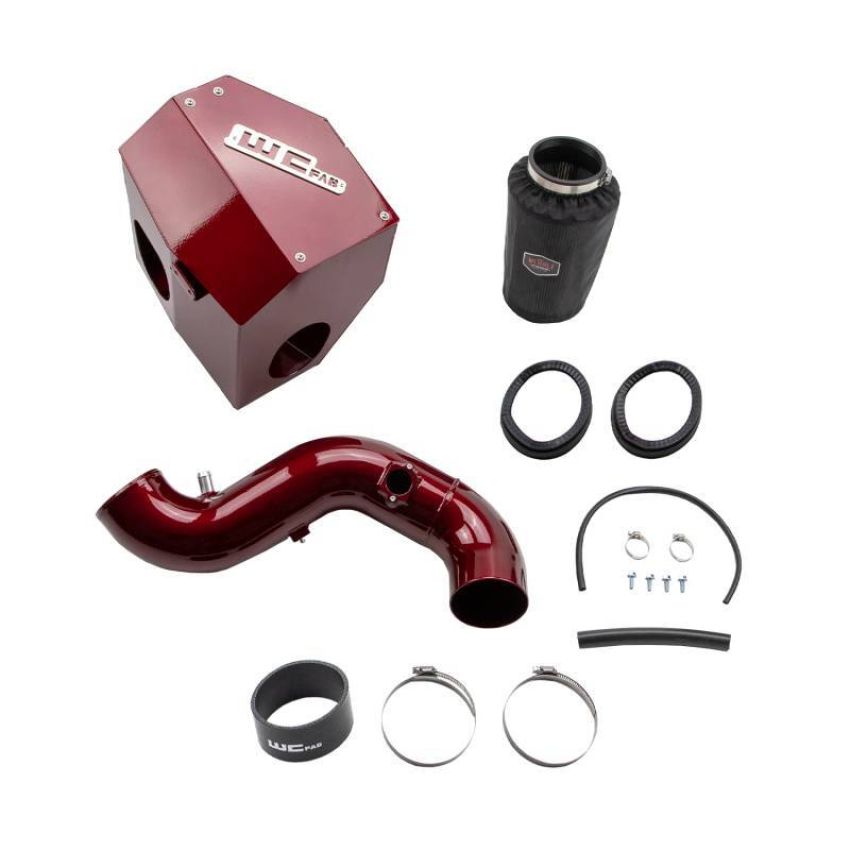 Wehrli WCF100881-RED 13-18 Cummins 6.7L Intake Kit 4in - WCFab Red
