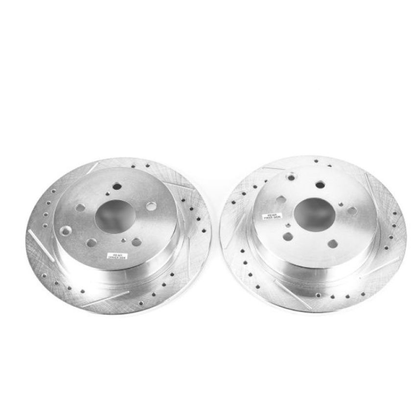 PowerStop JBR1542XPR PowerStop Evolution Performance Drilled, Slotted & Plated Brake Rotor Pair