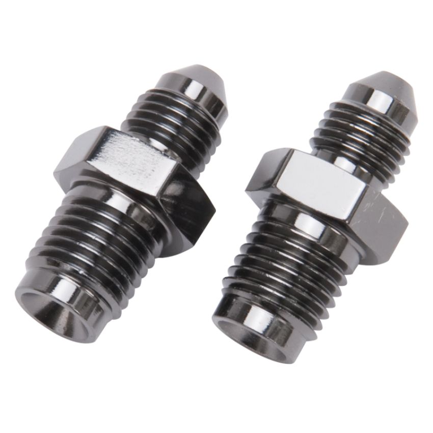 Russell 641323 Performance -3 AN SAE Adapter Fitting (2 pcs.) (Black)