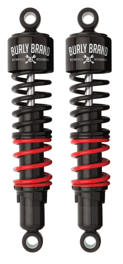 Burly Brand B28-1256 H-D Touring Stiletto Shocks 13in STD - Black
