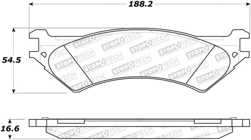 Stoptech 309.08020 Sport Brake Pads w/Shims - Front