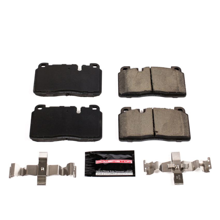 PowerStop Z23-1663 PowerStop - Z23 Daily Driver Carbon-Fiber Ceramic Brake Pads with Hardware Kit