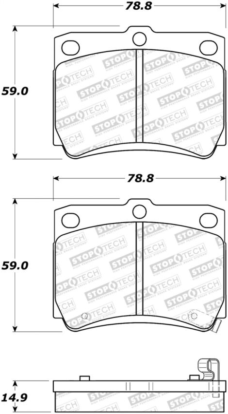 Stoptech 308.07330 Street Brake Pads