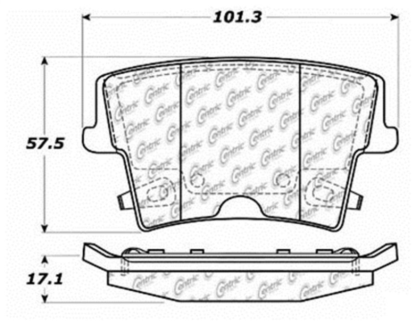 Stoptech 309.10570 Sport Brake Pads w/Shims and Hardware