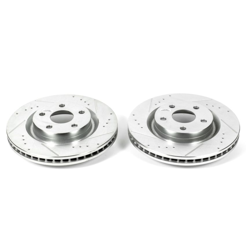 PowerStop AR82138XPR PowerStop Evolution Performance Drilled, Slotted & Plated Brake Rotor Pair