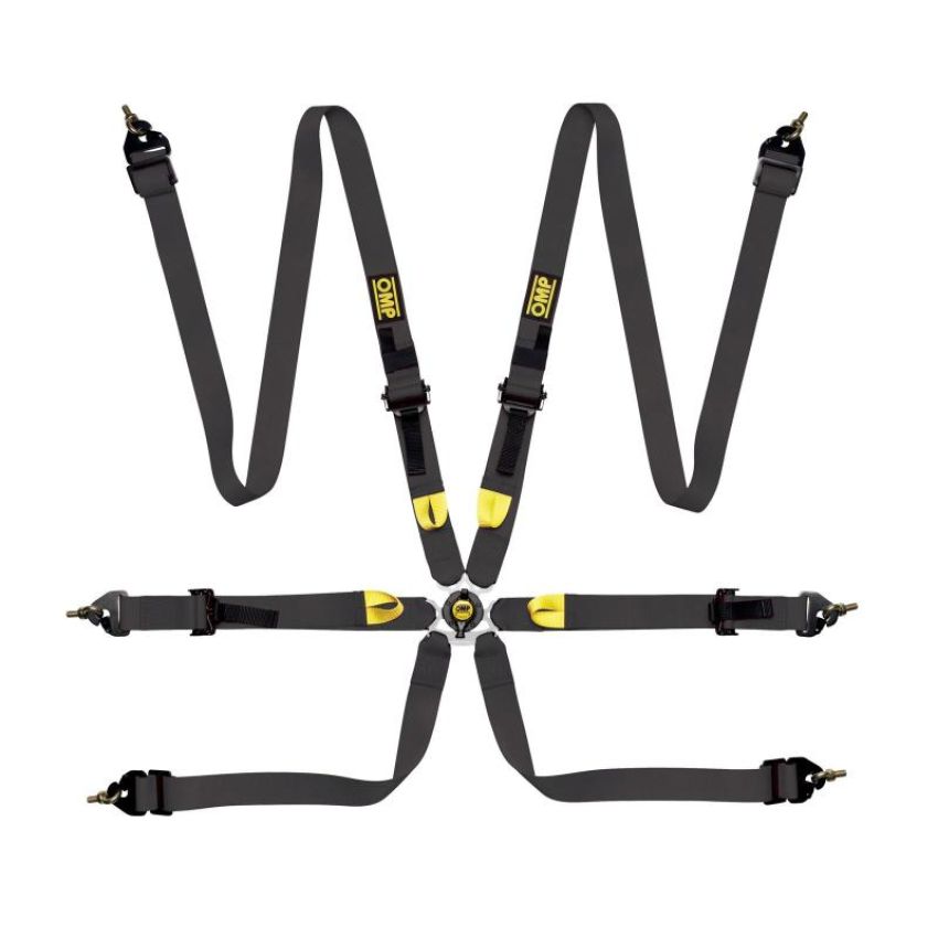 OMP RACING, INC. OMPDA0-0208-A01-071 First 2 Harness Black Clip In 6 Point