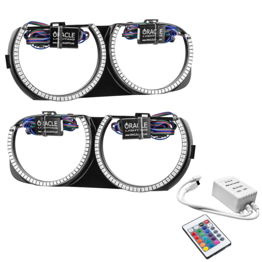 Oracle Lighting 7739-504 Pre-Installed Halo Headlight Bezels, ColorSHIFT(tm) - Simple