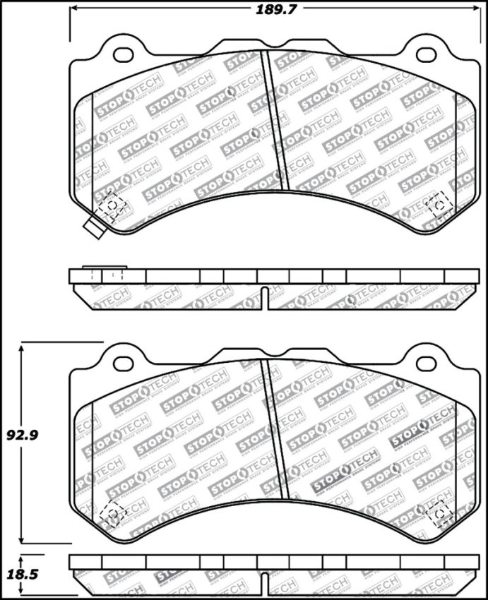 Stoptech 309.13820 Performance Brake Pads