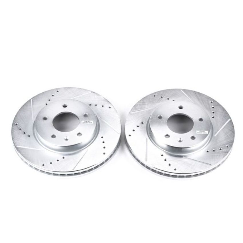 PowerStop AR8667XPR PowerStop Evolution Performance Drilled, Slotted & Plated Brake Rotor Pair