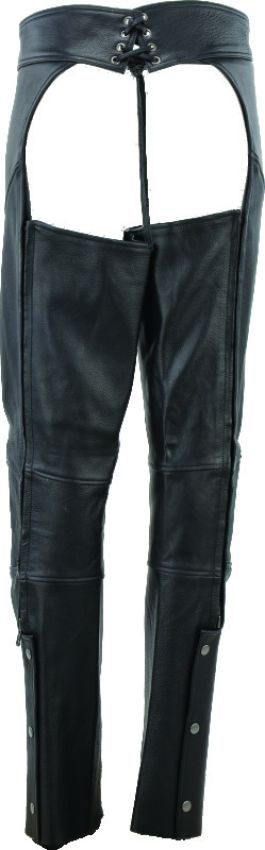 Kuryakyn 094449 Leather By River Road Sierra Leather Chaps Black Womens - Small