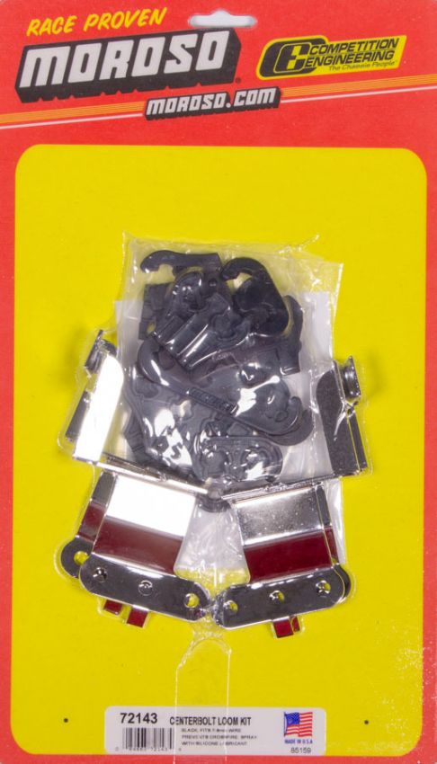 MOROSO MOR72143 Black Wire Loom Kit For SBC Center Bolt V/C