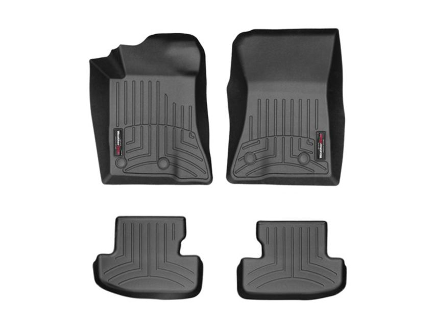 WEATHERTECH WEA44699-1-2 Black Front And Rear Floorliners