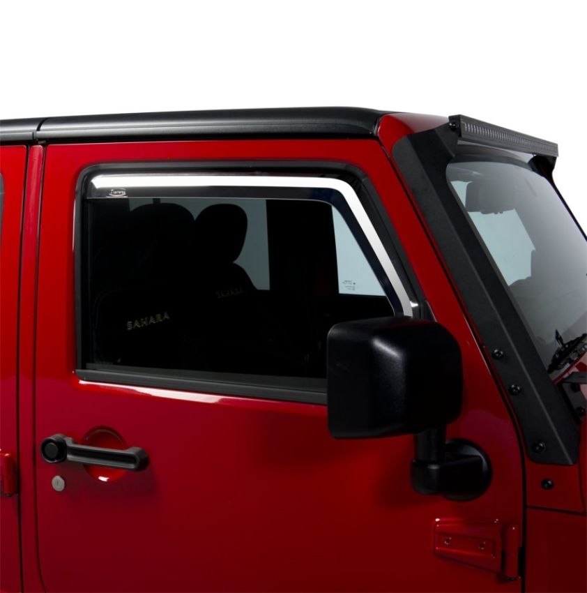 Putco 580228 07-18 Jeep Wrangler JK - Front Only Element Tinted Window Visors
