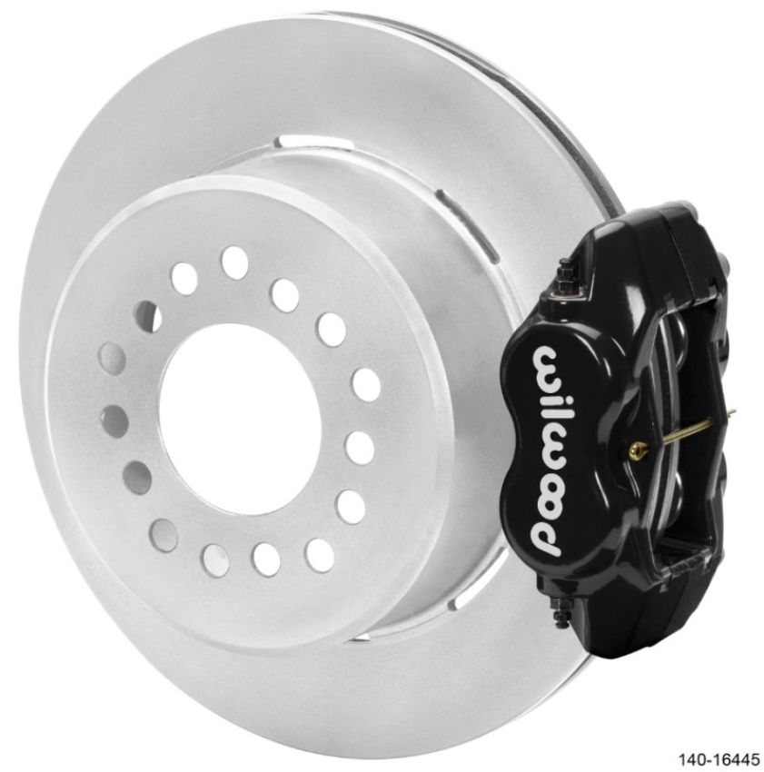 Wilwood 140-16445 Chevrolet 7-5/8in Rear Axle Dynalite Disc Brake Kit 12.19in Rotor -Black Caliper