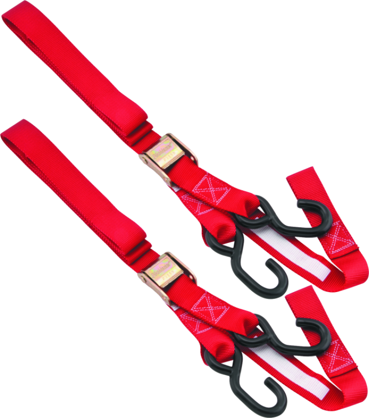 BikeMaster 100516 Tiedown 1-1/2 Integrated Softhook - Red