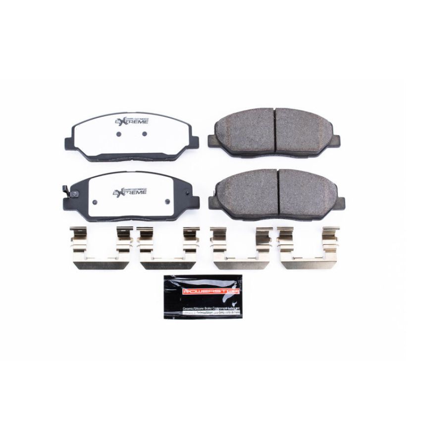PowerStop Z26-1384 PowerStop - Z26 Performance Carbon-Fiber Ceramic Brake Pads with Hardware Kit