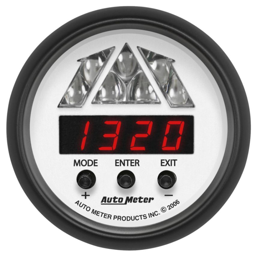 AutoMeter 5787 GAUGE, TACHOMETER, DIGITAL RPM W/ LED SHIFT LIGHT, PHANTOM