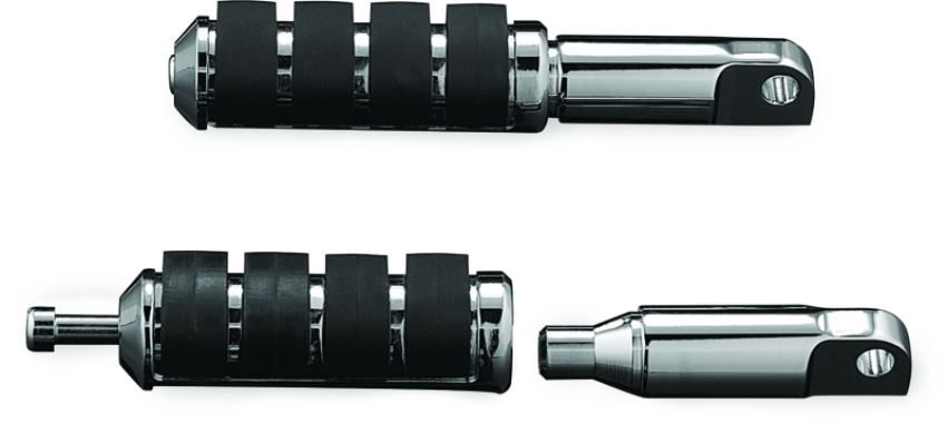 Kuryakyn 8064 Male Mount 2-1/2inch Footpeg Extension Chrome (Pair)