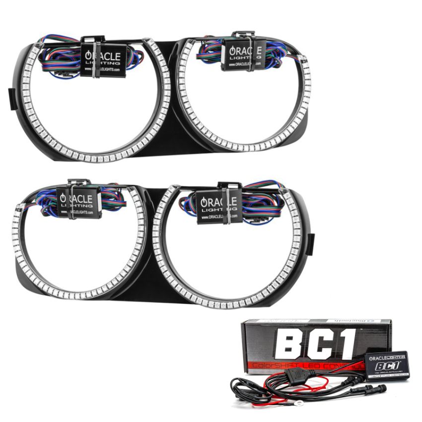 Oracle Lighting 7739-335 Pre-Installed Halo Headlight Bezels, ColorSHIFT(tm) - BC1
