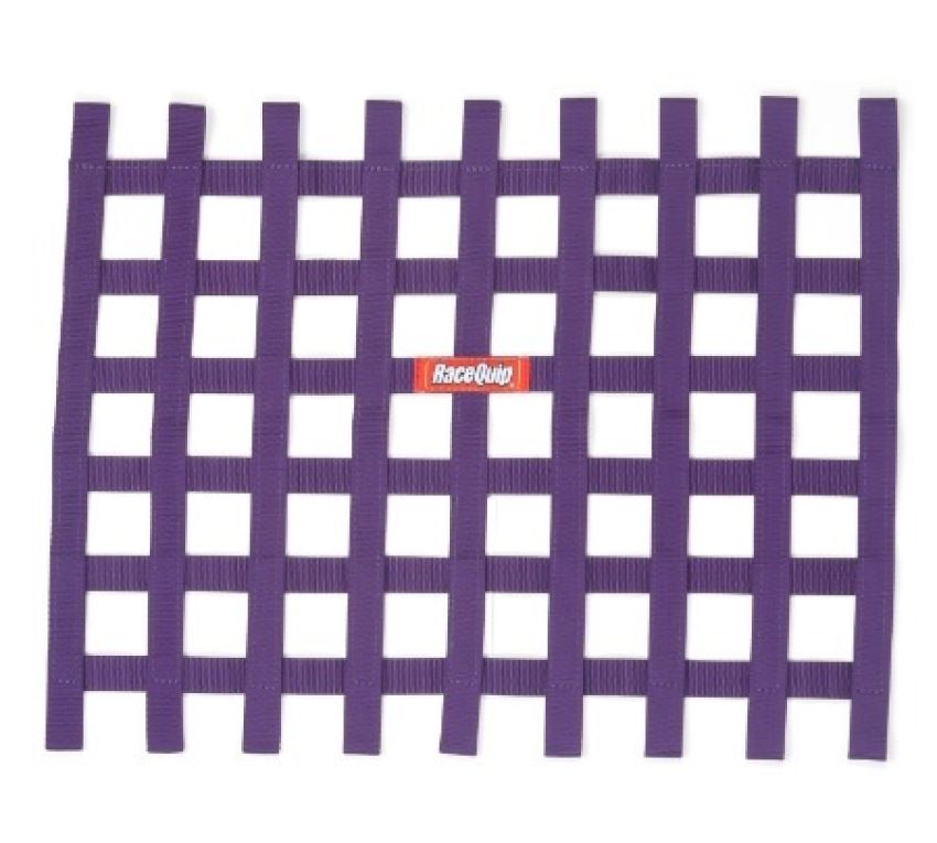 RACEQUIP RQP721055 Ribbon Window Net Purple Non-SFI 18in x 24in