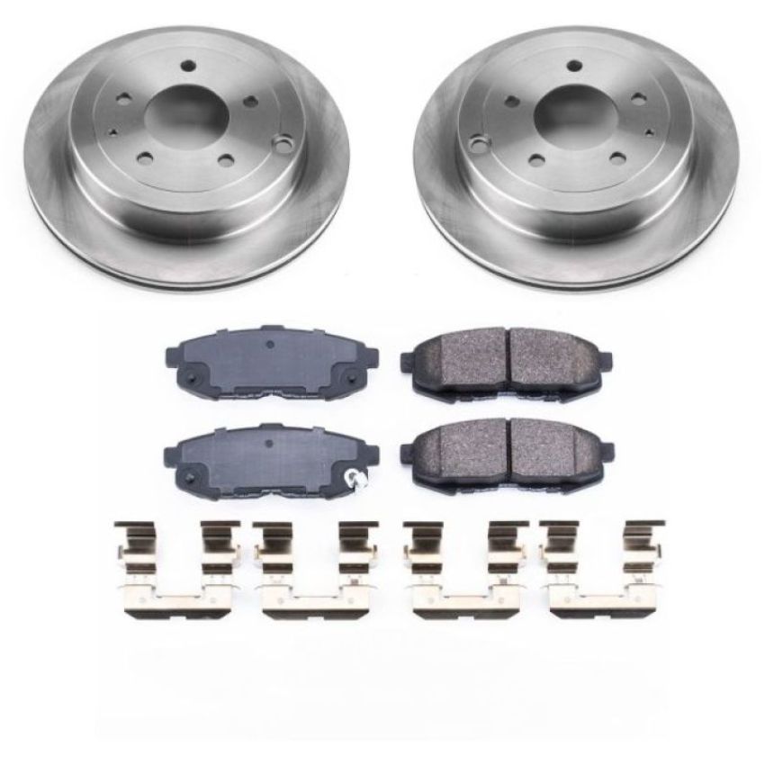 PowerStop KOE4601 OE Stock Replacement Low-Dust Ceramic Brake Pad and Rotor Kit