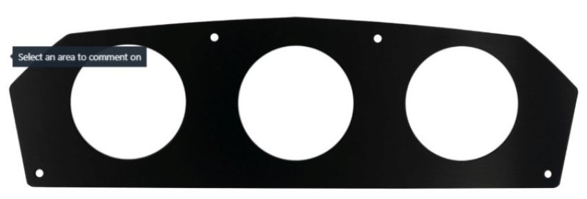 AutoMeter 5398 GAGE PNL, DIR FIT, 2-1/16