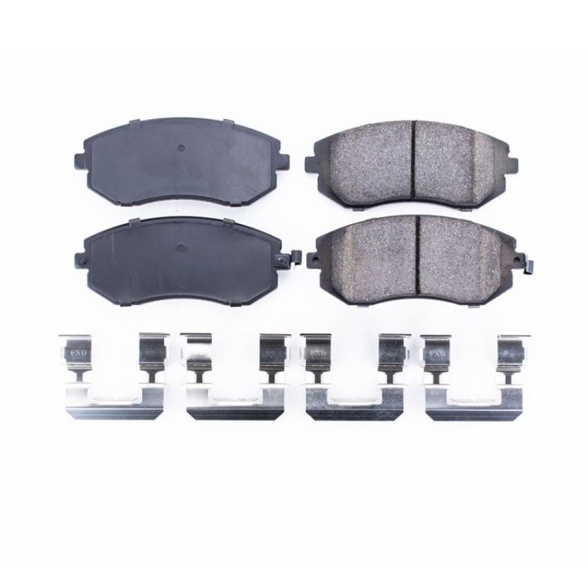 PowerStop 17-929 PowerStop - Z17 Low-Dust Ceramic Brake Pads with Hardware