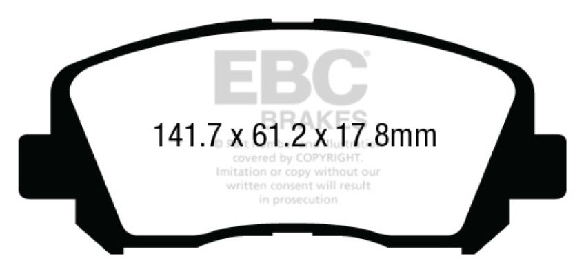 EBC Brakes DP33007C Redstuff Ceramic Low Dust Brake Pads