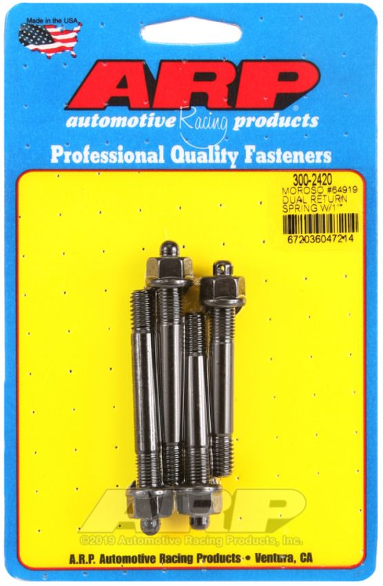 ARP 300-2420 Moroso 64919 Dual Return Spring w/ 1in Spacer Plate Pro Series Carb Stud Kit